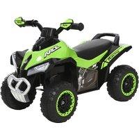 HOMCOM Kids Ride On Quad Bike with Foot-to-Floor, Sliding & Walking - Green, Green