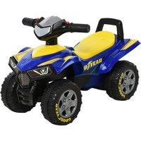 HOMCOM Kids Goodyear Quad Bike Ride-On - Blue/Yellow, Blue