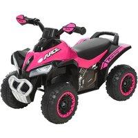 HOMCOM Kids Ride on Quad Bike with Foot-to-Floor Sliding & Walking - Pink, Pink