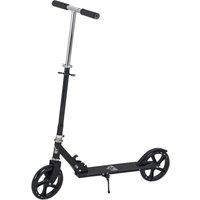 HOMCOM Kids Foldable Height Adjustable Scooter - Black, Black