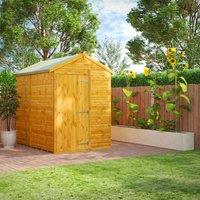 Power Apex Windowless Garden Shed - 7' x 5', Brown