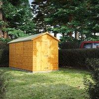 Power Apex 12' x 6' Windowless Garden Shed, Brown