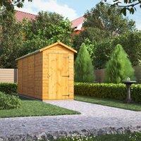 Power Apex 16' x 4' Windowless Garden Shed, Brown