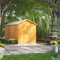 Power Apex 18' x 6' Windowless Garden Shed, Brown