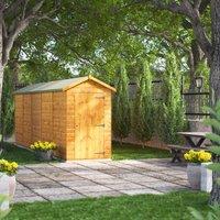 Power Apex 20' x 4' Windowless Garden Shed, Brown