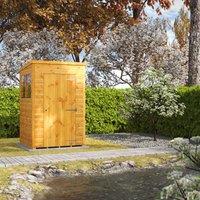 Power Pent 4' x 4' Garden Shed, Brown