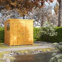 Power Pent 6' x 6' Garden Shed, Brown