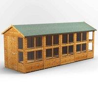 Power Apex 18' x 6' Potting Shed, Brown
