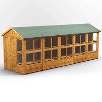 Power Apex 20' x 6' Potting Shed, Brown