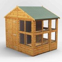 Power Apex 6' x 8' Potting Shed, Brown