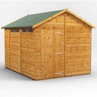 Power Apex 10' x 8' Security Shed, Brown