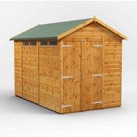 Power Apex 10' x 6' Double Door Security Shed, Brown