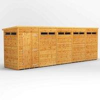 Power Pent 20' x 4' Security Shed, Brown
