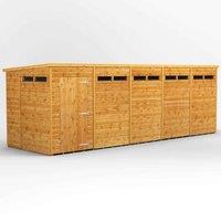 Power Pent 20' x 6' Security Shed, Brown