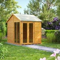 Power Apex 6' x 8' Summerhouse, Brown