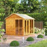 Power Apex 8' x 8' Summerhouse, Brown