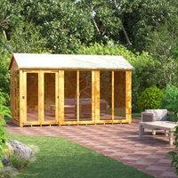 Power Apex 12' x 6' Summerhouse, Brown
