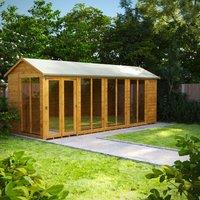Power Apex 18' x 6' Summerhouse, Brown