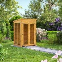 Power Pent 4' x 4' Summerhouse, Brown