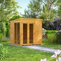 Power Pent 6' x 6' Summerhouse, Brown