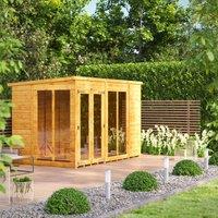 Power Pent 10' x 6' Summerhouse, Brown