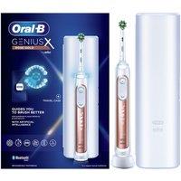 Oral B Oral-B Genius X Electric Toothbrush w/ Travel Case Rose Gold, Gold