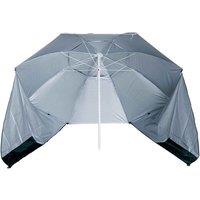 Outsunny 2 in 1 Beach Parasol Canopy (base not included) - Green, Green