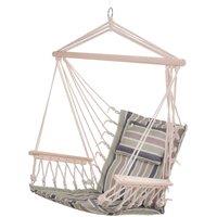 Outsunny Striped Hammock Chair