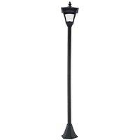 Outsunny Garden Free Standing Solar Lamp Post, Black
