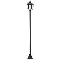 Outsunny Garden Free Standing 1.77m Solar Lamp Post, Black