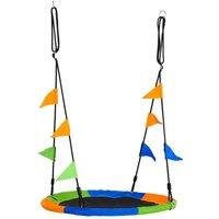 Outsunny Round Multicoloured Saucer Swing, Multi