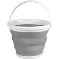 Beldray 10 Litre Collapsible Bucket - White & Grey, White