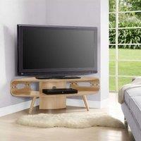 Havana Oak Corner TV Stand, Brown