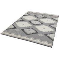 Asiatic Monty Rug 120x170cm Black And Cream Tribal, Black