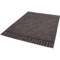 Asiatic Salta Rug 200x290cm Charcoal Diamond, Grey