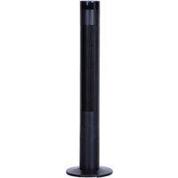 HOMCOM Oscillating 3-Speed Tower Fan with Remote Control - Black