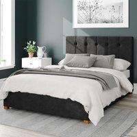 Aspire Hepburn Ottoman Storage Bed Kimyo Charcoal Single, Grey