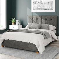 Aspire Hepburn Ottoman Storage Bed Kimyo Granite Single, Grey