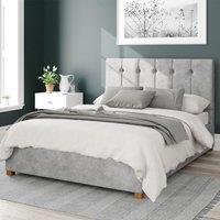 Aspire Hepburn Ottoman Storage Bed Kimyo Silver Single, Grey