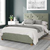 Aspire Presley Ottoman Bed Velvet Duck Egg King