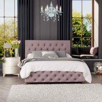 Laurence Llewelyn-Bowen Laurence Llewelyn Bowen Luna Ottoman Storage Bed Plush Velvet Blush Single