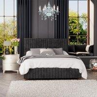 Laurence Llewelyn-Bowen Laurence Llewelyn Bowen Estella Ottoman Storage Bed Mirazzi Velvet Black Single, Black