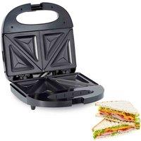 Geepas GSM6002 750W 2 Slice Sandwich Maker - Black, Black