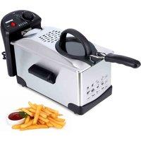 Geepas GDF36011UK 3L Deep Fat Fryer - Stainless Steel, Silver