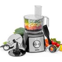 Geepas GMC42015UK 1200W Compact Food Processor - S/Steel, Silver