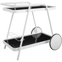 Novogratz Ng Barbie Outdoor Bar Cart - Aluminum White, White