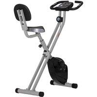 HOMCOM Magnetic Resistance Exercise Bike Foldable With Lcd Monitor Adjustable Seat