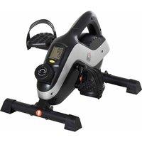 HOMCOM Mini Exercise Bike 8 Levels Magnetic Resistance Leg Fitness LCD Display, Black