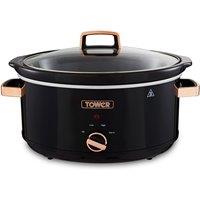 Tower T16019RG 270W 6.5L Slow Cooker - Black and Rose Gold, Black