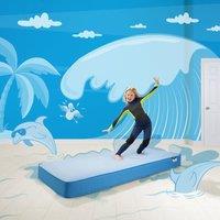 Jay-Be Simply Kids Waterproof Anti-Microbial Foam Free Sprung Mattress Single, Blue